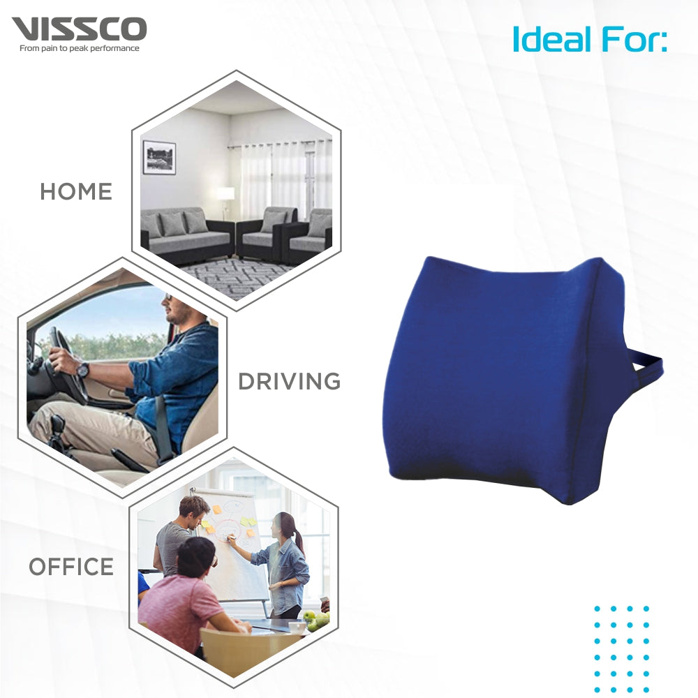 Vissco Orthopaedic Back Rest | Helps to Correct Posture of the Low Back, Reduces Postural back pain