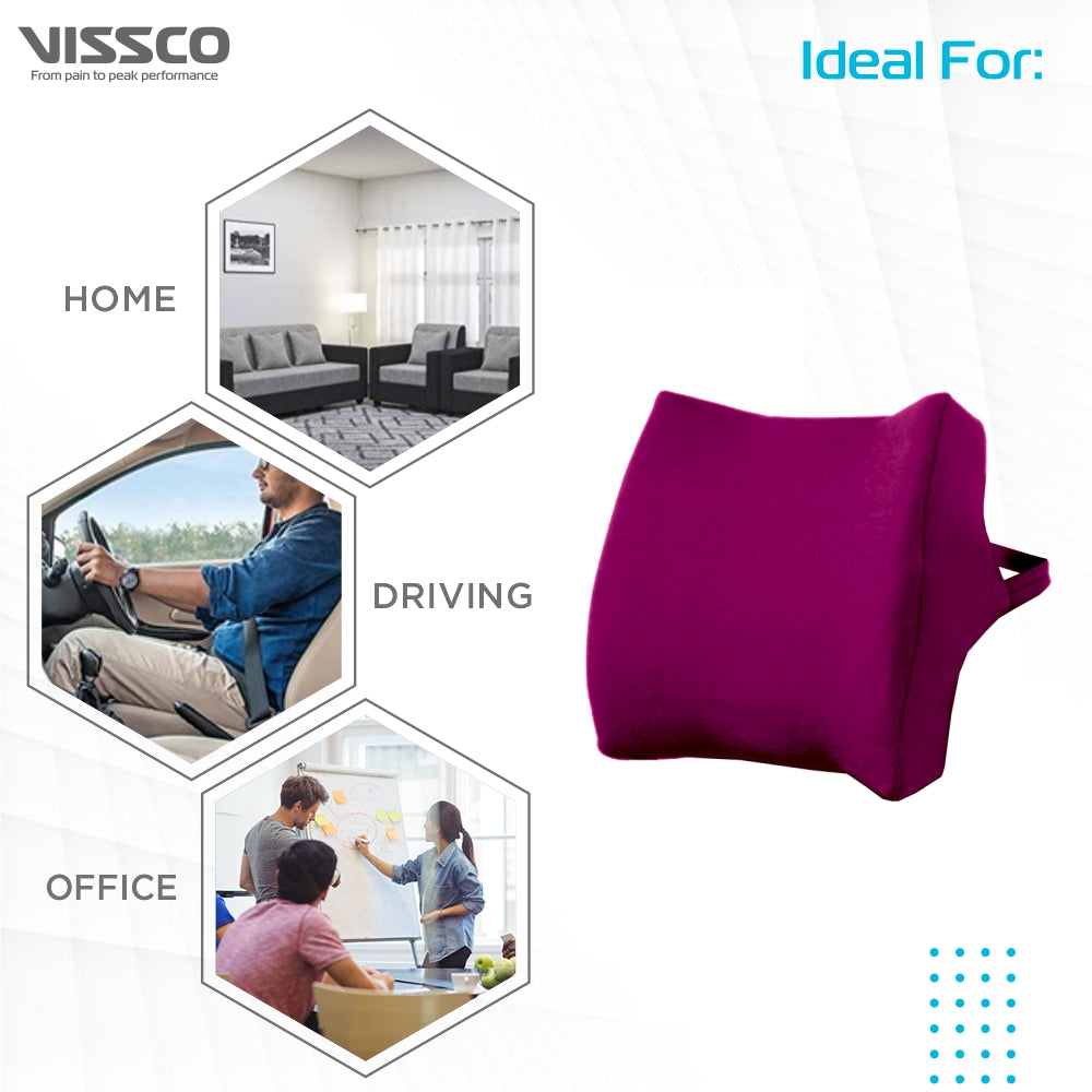 Vissco Orthopaedic Back Rest | Helps to Correct Posture of the Low Back, Reduces Postural back pain