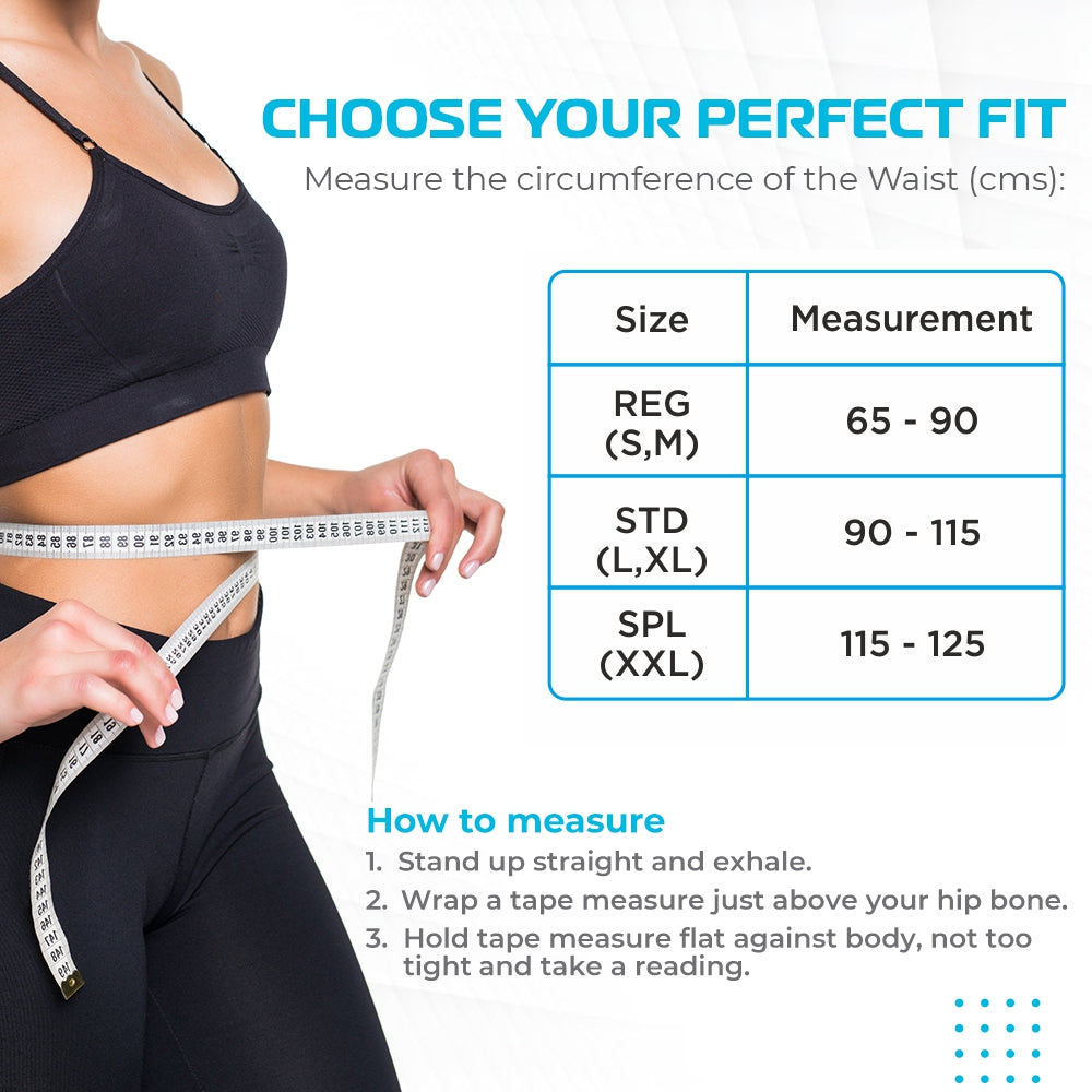 Vissco Saliac Lacepull Belt | Provides Moderate Back Support for Compression & Stability to the Sacroiliac Joint (Grey)