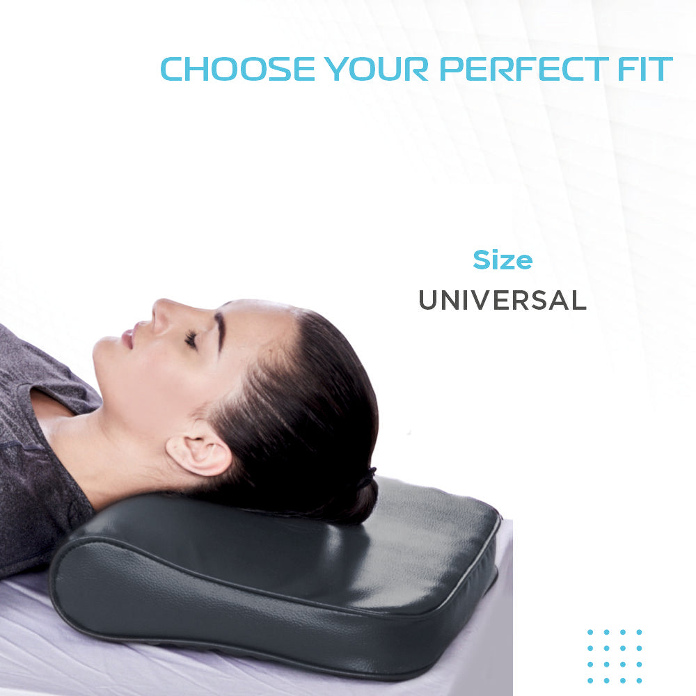 Vissco Cervical Pillow (Regular) | Prevents Cervical Spondylitis, Mild Sprain & Stiff Neck (Grey)
