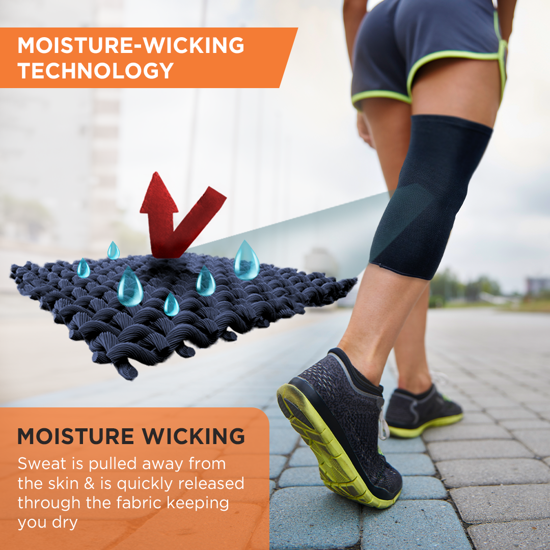 Vissco Spro Knee Cap Plus | Ideal mild support for free Knee movement | Color - Black (IN PAIR)