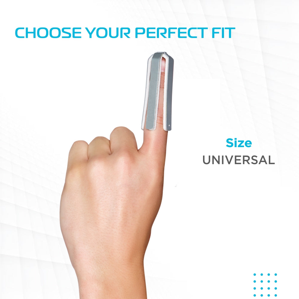 Vissco Finger Splint - All Sides | Provides Firm Support to the Finger (Silver)