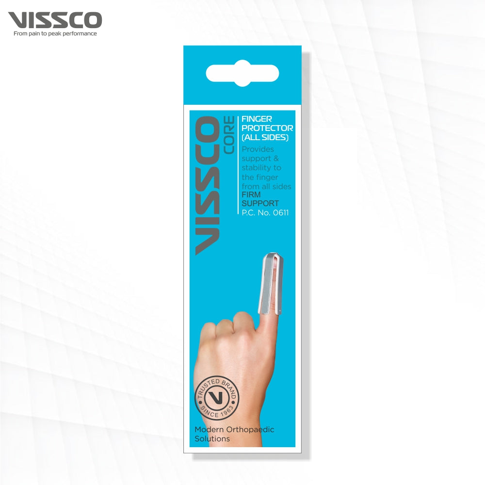 Vissco Finger Splint - All Sides | Provides Firm Support to the Finger (Silver)