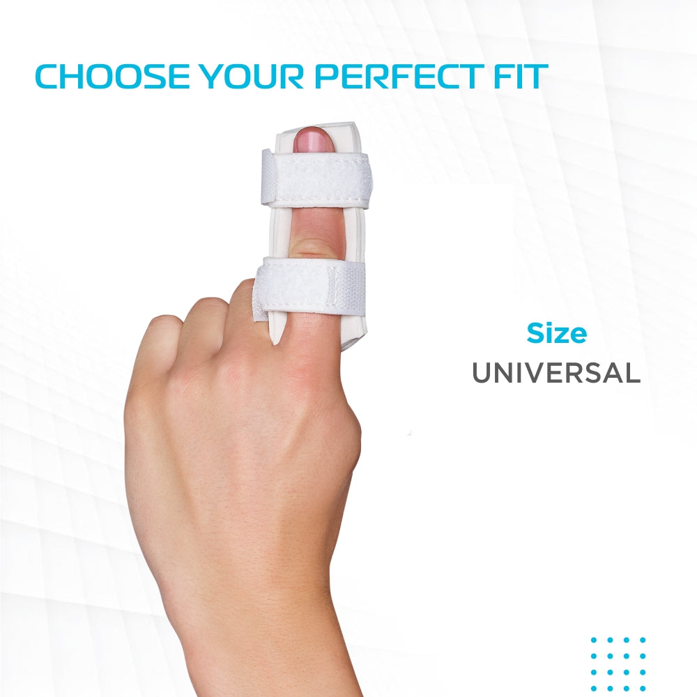 Vissco Swan Finger Splint | Provides Firm Support & Immobilizes the Finger (White)