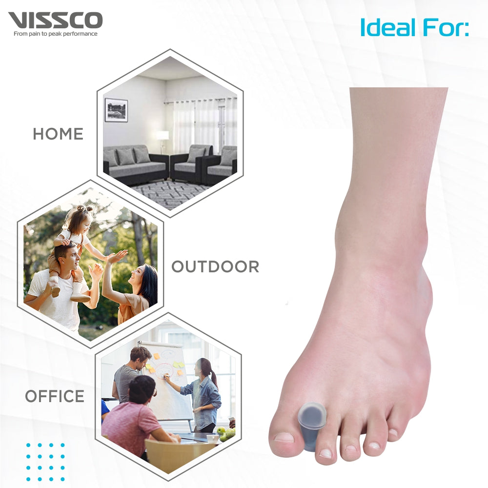Vissco Toe Spreader | Helps to Align Correct Position & Prevent Deformity of the Toes (Grey)