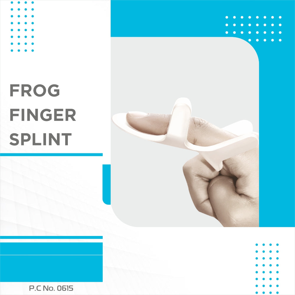 Vissco Finger Splint |Firm Finger Support  for metacarpal fracture | Tendon injury of the Finger & Post surgery (White)
