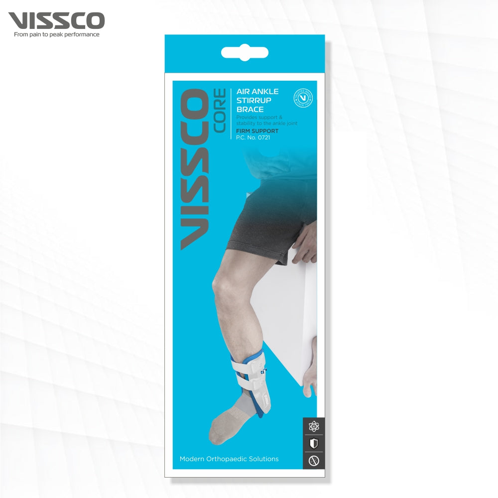 Vissco Air Ankle Brace | Provides Firm Support & Stability to the Ankle (White)