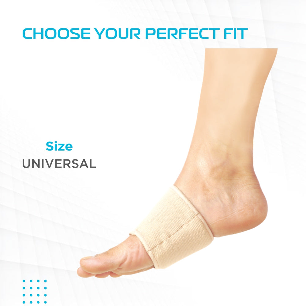 Vissco Metatarsal Silicone Cushion Support | Provides Support to the Metatarsals to Relieve Pain (Beige)