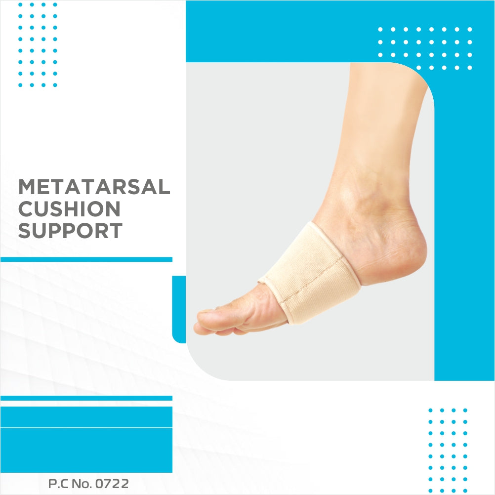 Vissco Metatarsal Silicone Cushion Support | Provides Support to the Metatarsals to Relieve Pain (Beige)