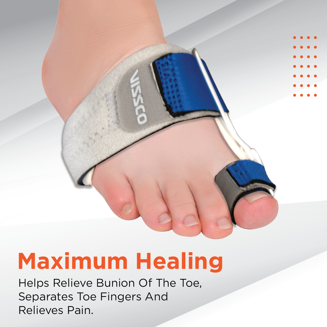 Vissco Bunion Corrector | Provides Moderate Support to Big Toe | Fracture Support & to Correct Bunion Deformity