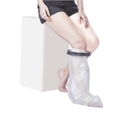 Vissco Cast Cover - Leg Upto Knee | Cast Cover for Left & Right Leg (1 Piece) | Protects Bandage From Water Exposure during Bath & Shower (Grey)