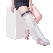 Vissco Cast Cover - Leg Upto Thigh | Cast Cover for Left & Right Leg (1 Piece) | Protects Bandage From Water Exposure during Bath & Shower (Grey)