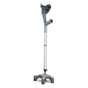 Vissco Astra Max Elbow Crutch Quadripod Base With Height Adjustable & Movable Elbow Support, Light Weight (1 Piece) (Grey)