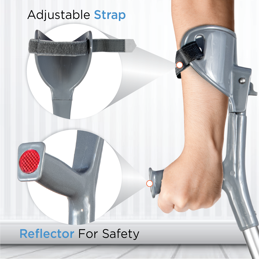 Vissco Astra Max Elbow Crutch - Tripod | Aluminum