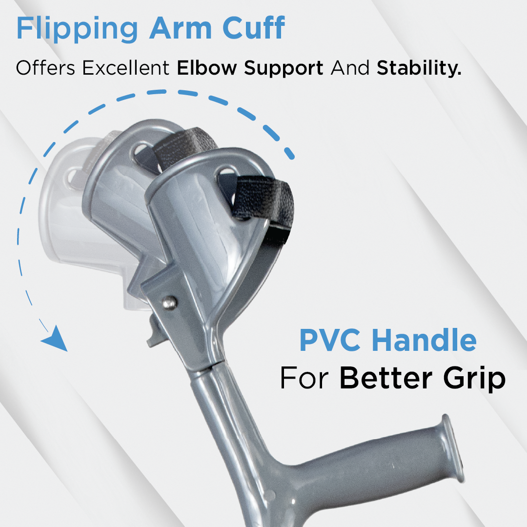 Vissco Astra Max Elbow Crutch - Tripod | Aluminum