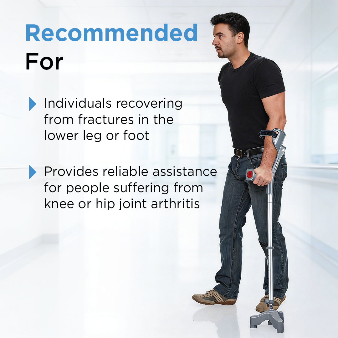 Vissco Astra Max Elbow Crutch - Tripod | Aluminum