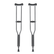 Vissco Astra Under Arm Crutches | Adjustable Elbow Support & Height | Light Weight | PVC grip Handle (1 Pair) | Color (Grey)