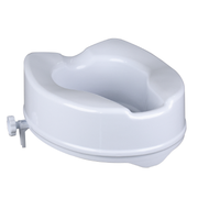 Vissco Comfort Commode Elevated Seat (2 / 4 / 6 Inch Height) Without Lid | Portable, Lightweight Commode Raiser (White)