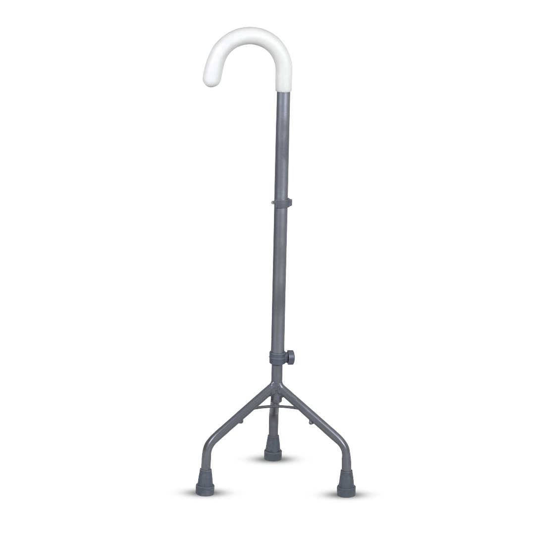 Vissco Medipedic U Shape Tripod Stick for Physically Challenged| Light Weight & Adjustable Height (Grey)