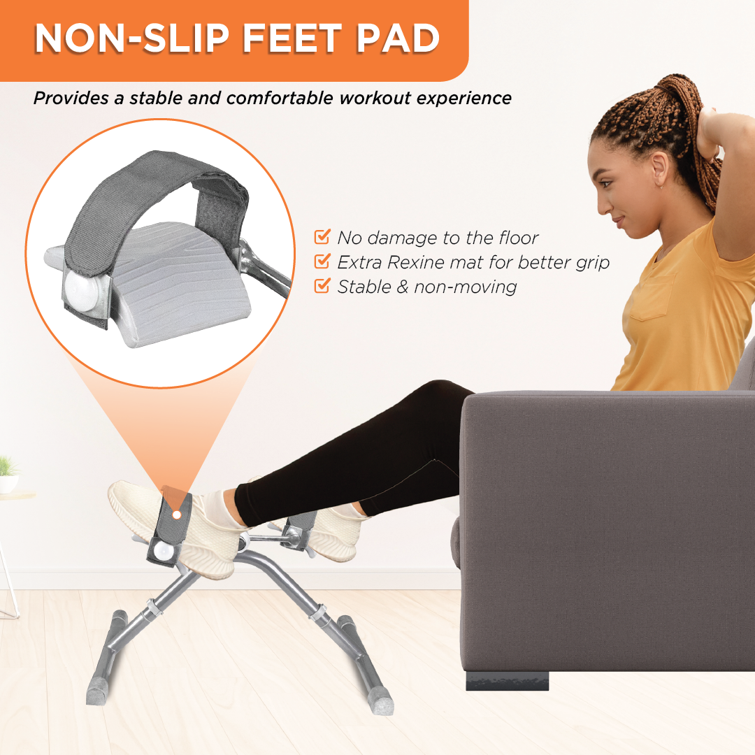 Vissco Cycle Exerciser | Indoor Ecercise Exerciser to Help in Toning & Shaping Up the Lower Body (Grey)