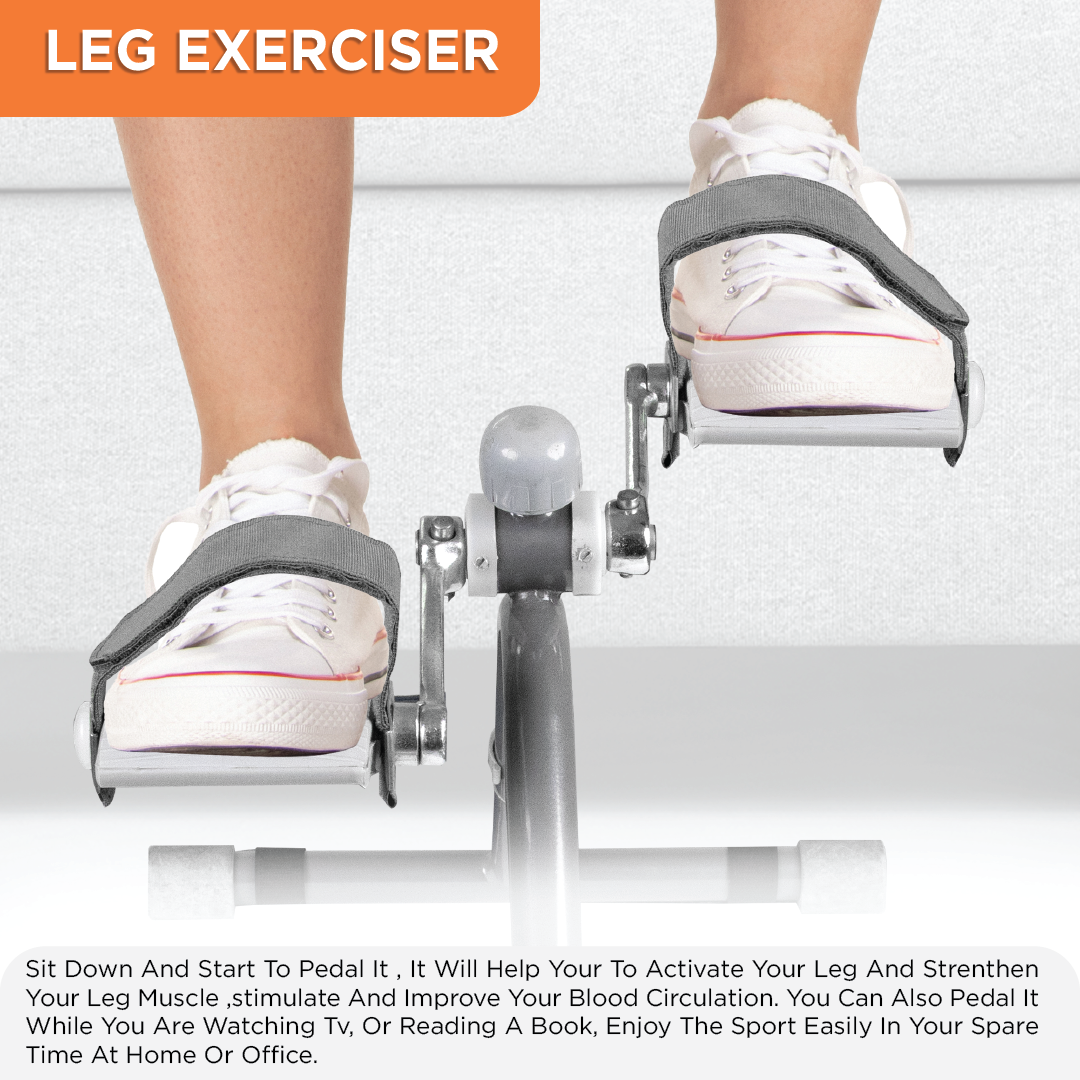 Vissco Cycle Exerciser | Indoor Ecercise Exerciser to Help in Toning & Shaping Up the Lower Body (Grey)