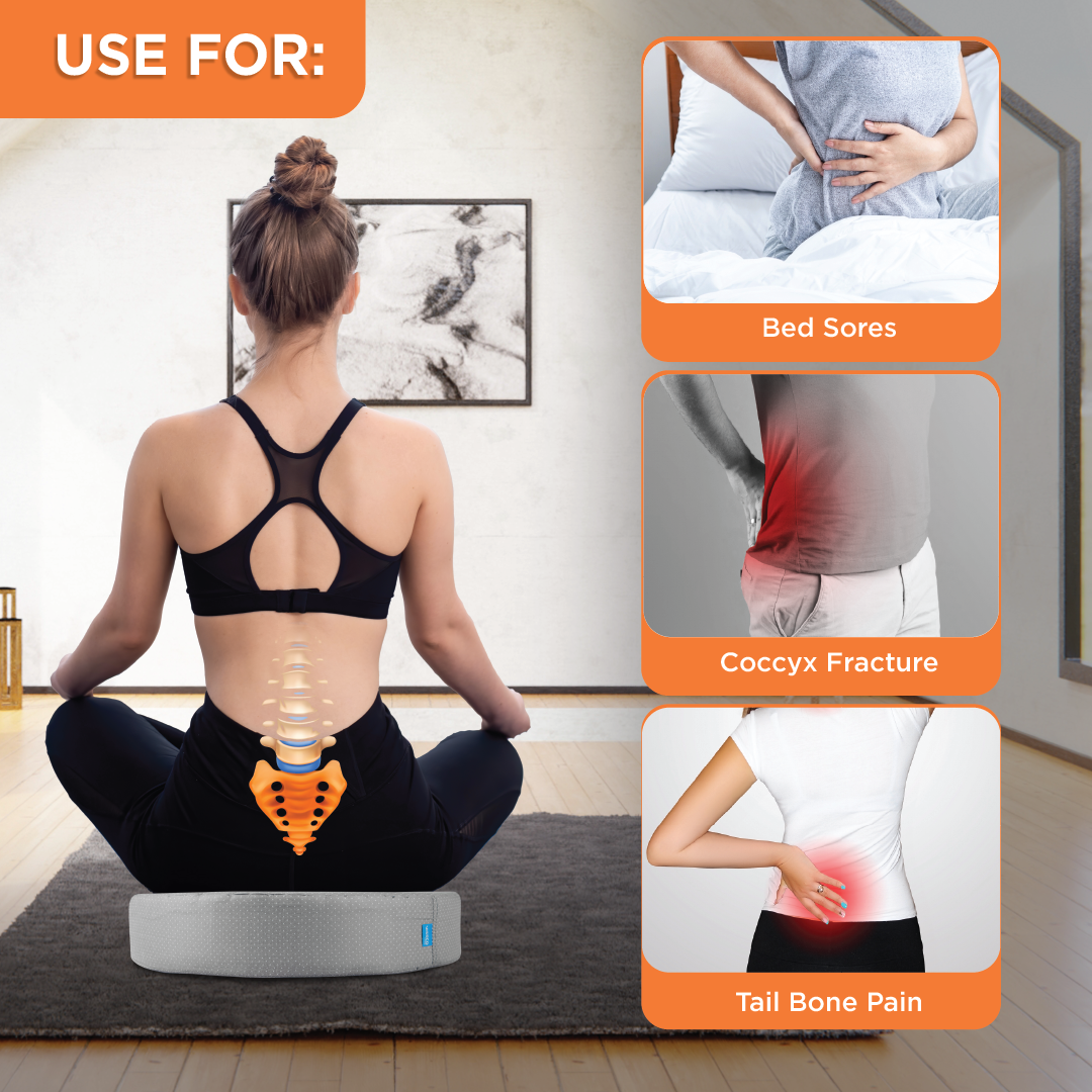 Vissco Round Ring Cushion Pillow | Provides Cushioned Seating  to reduce Pain & Discomfort