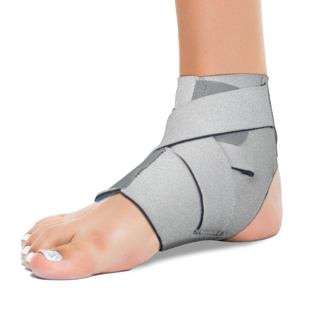 Vissco Neoprene Ankle Support | Provides Optimum Compression & Support to the Ankle (Grey)