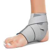 Vissco Neoprene Ankle Support | Provides Optimum Compression & Support to the Ankle (Grey)