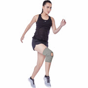 Vissco Neoprene Knee Brace /Patella | Supports the Knee & Reduces Pressure on the Patella (Grey)