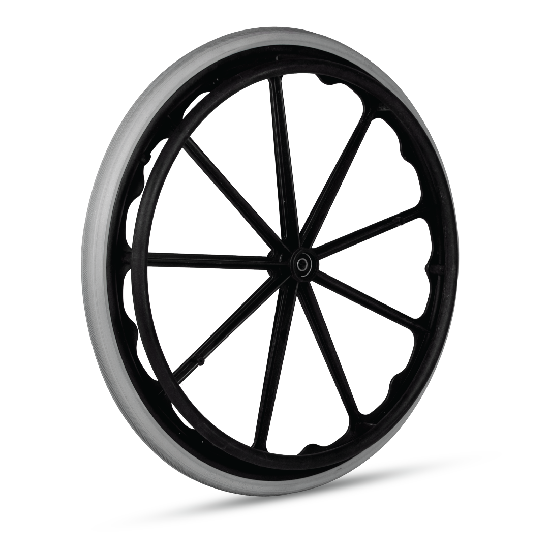 Vissco Wheelchair Big Wheel With Moulded Mag Type & Bear - (1 Piece)