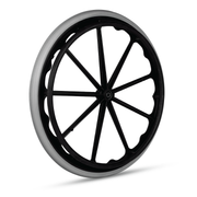 Vissco Wheelchair Big Wheel With Moulded Mag Type & Bear - (1 Piece)