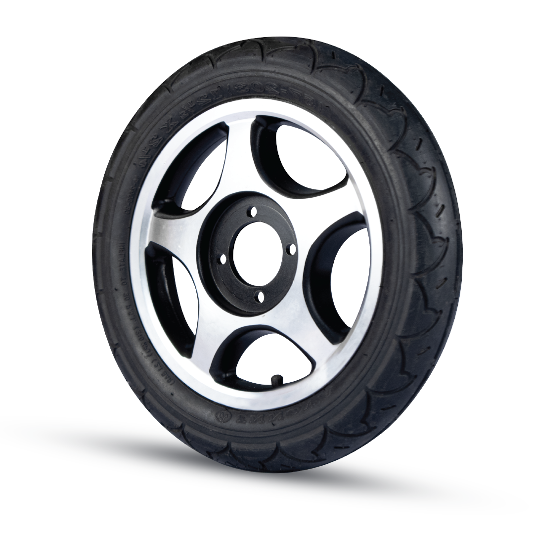 Vissco Back Wheel (PU Tyre) With Hub For Zip Lite Power Wheelchairs (1 Piece) - 2974 & 2974A