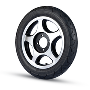 Vissco Back Wheel (PU Tyre) With Hub For Zip Lite Power Wheelchairs (1 Piece) - 2974 & 2974A