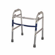 Vissco Champ Walker for Children|Foldable, Light Weight & Height Adjustable Walking Aid |Weight Capacity 80kg| Made with Premium Grade Rubber Shoes and PVC Grip  - Universal (Grey) - Vissco Rehabilitation 