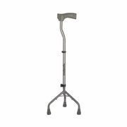 Vissco Medipedic L Shape Tripod Stick for Physically Challeged | Light Weight & Adjustable Height (Grey)