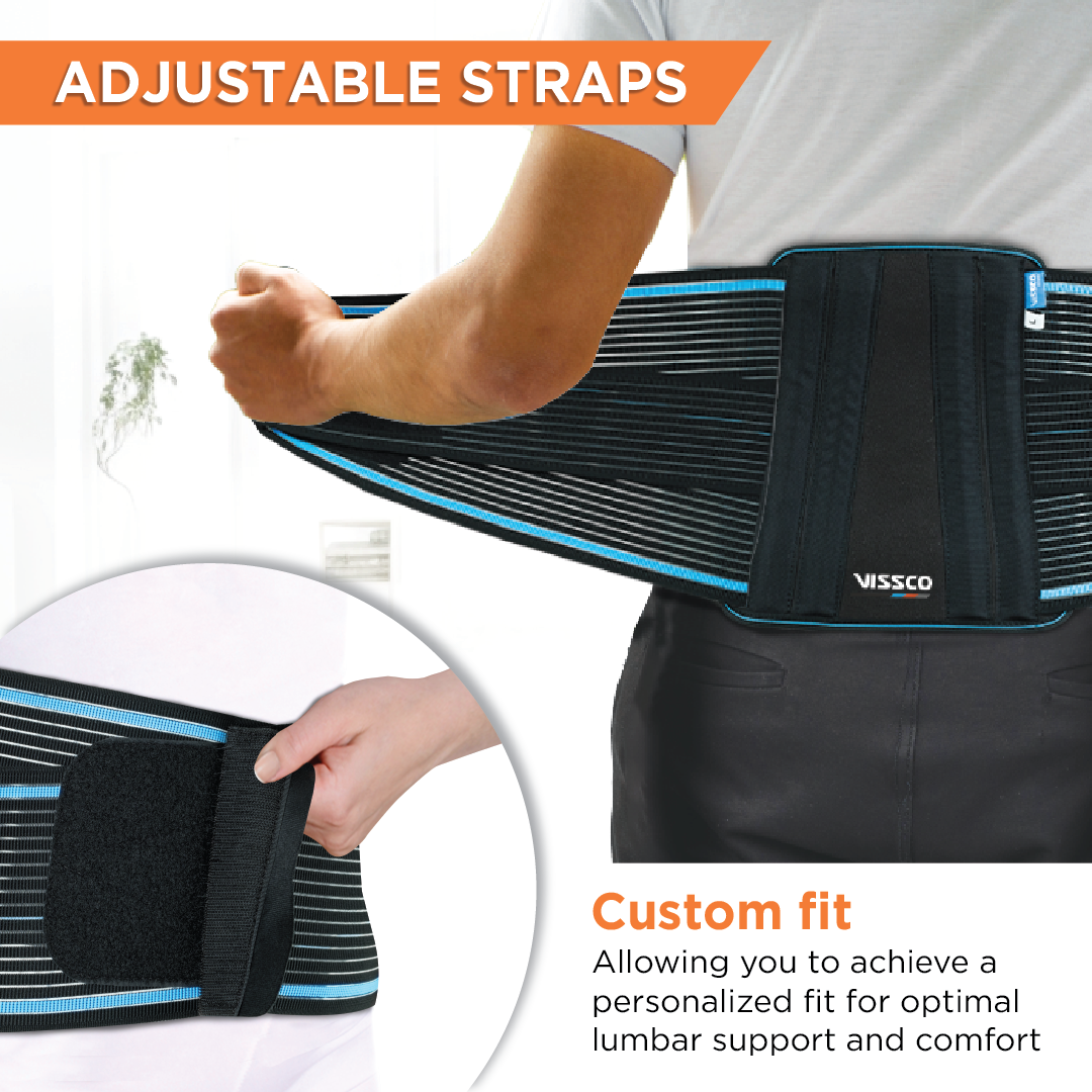 Vissco Lumboset Advance Belt (Moderate Support) | Provides Support to the Lumbar Spine & Lower Back