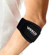 Vissco Tennis Elbow Support (Mild Support)| Provides an Ideal Compression to the Strained Muscles of the Elbow (Grey)
