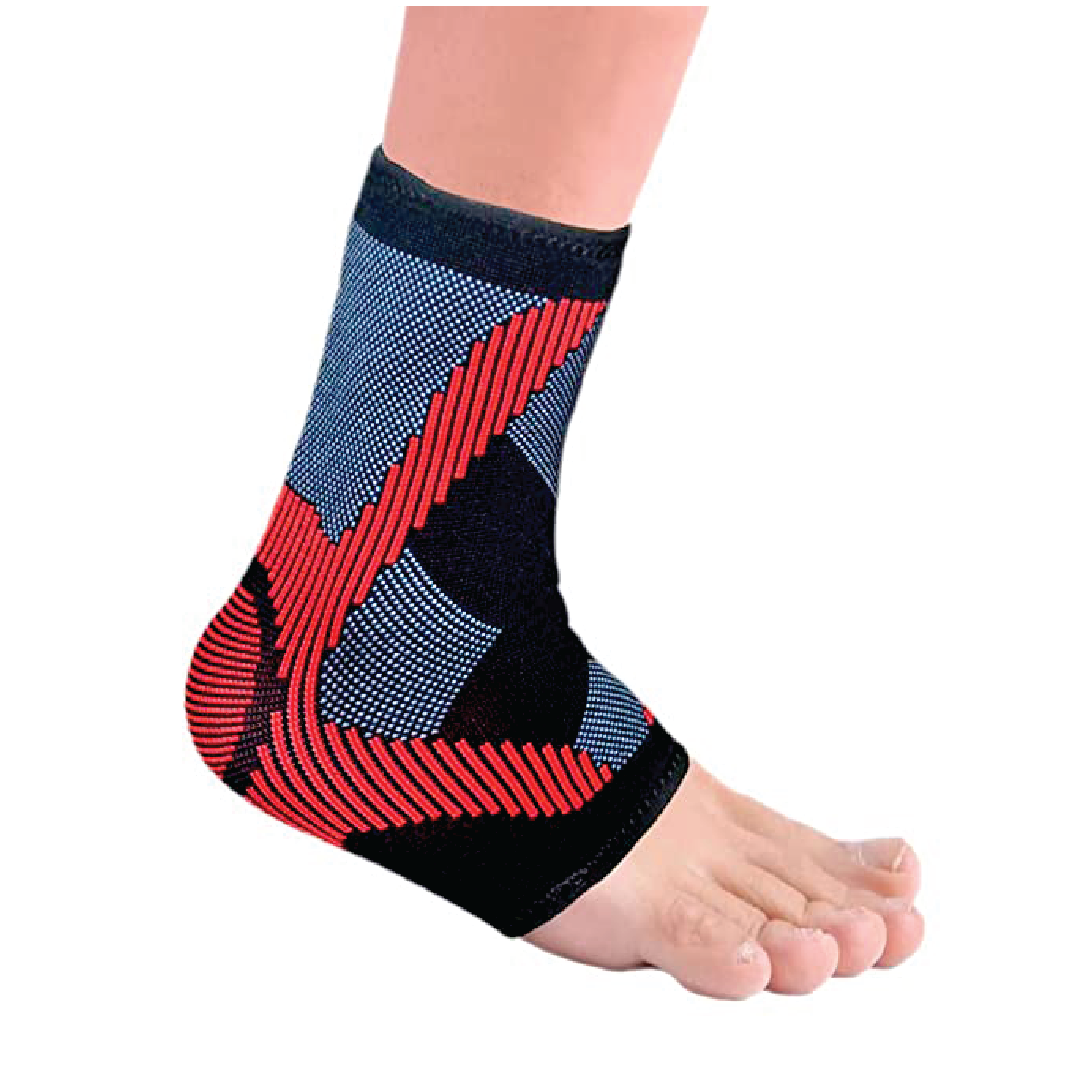 Vissco 3D Ankle Support | For Injured Ankles | Pain Reliever for Strained or Sprained Ankles (Multicolor)
