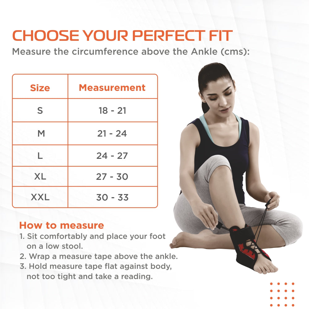 Rigid Ankle Brace | Provides Firm Support & Stability to the Ankle for Smooth Recovery (Multicolor) - Vissco Next