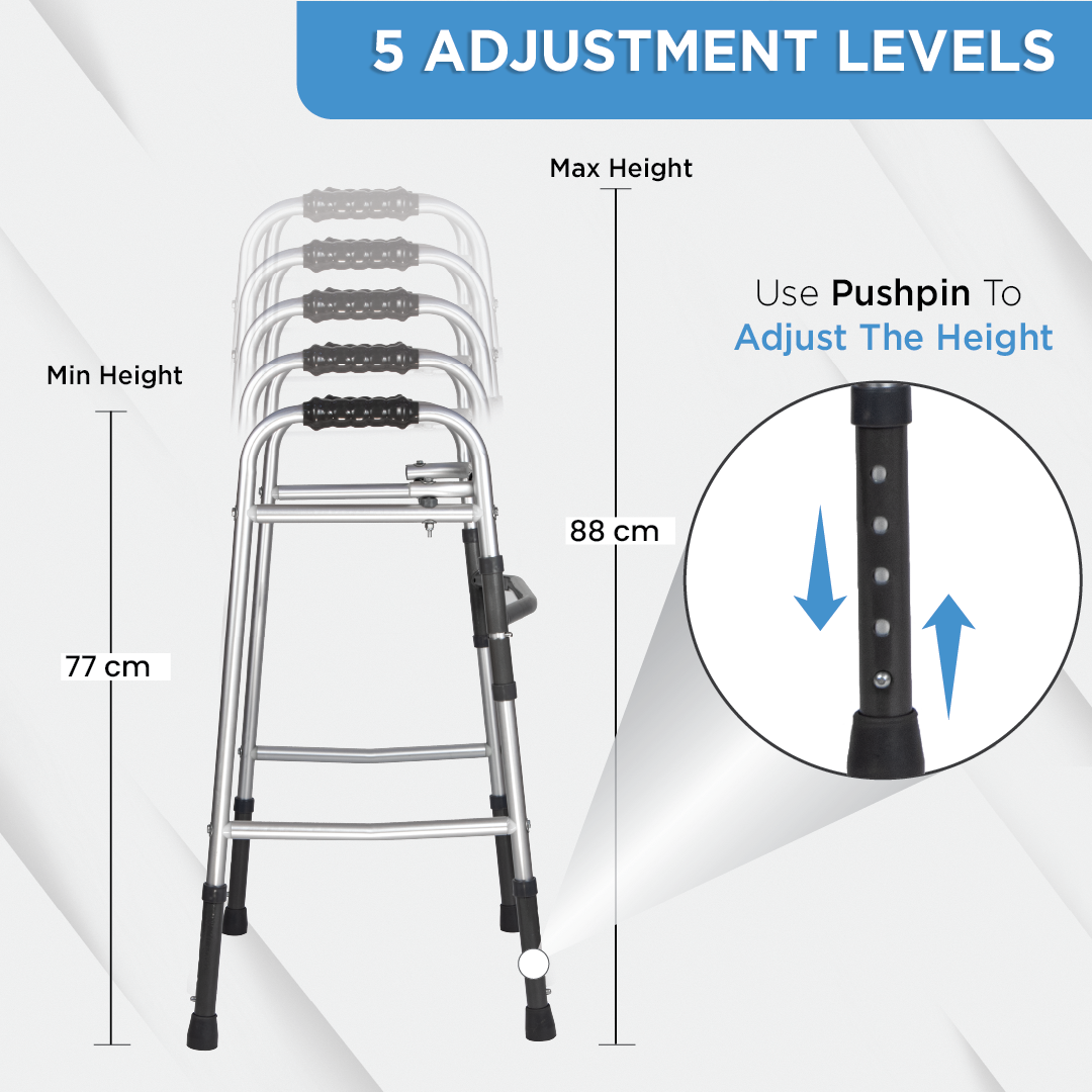 Vissco Dura Lite Walker | Aluminum