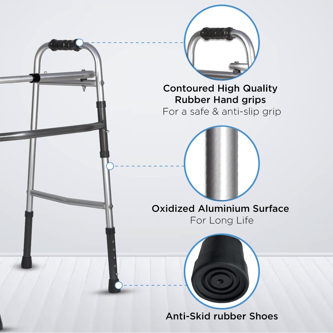 Vissco Dura Lite Walker | Aluminum