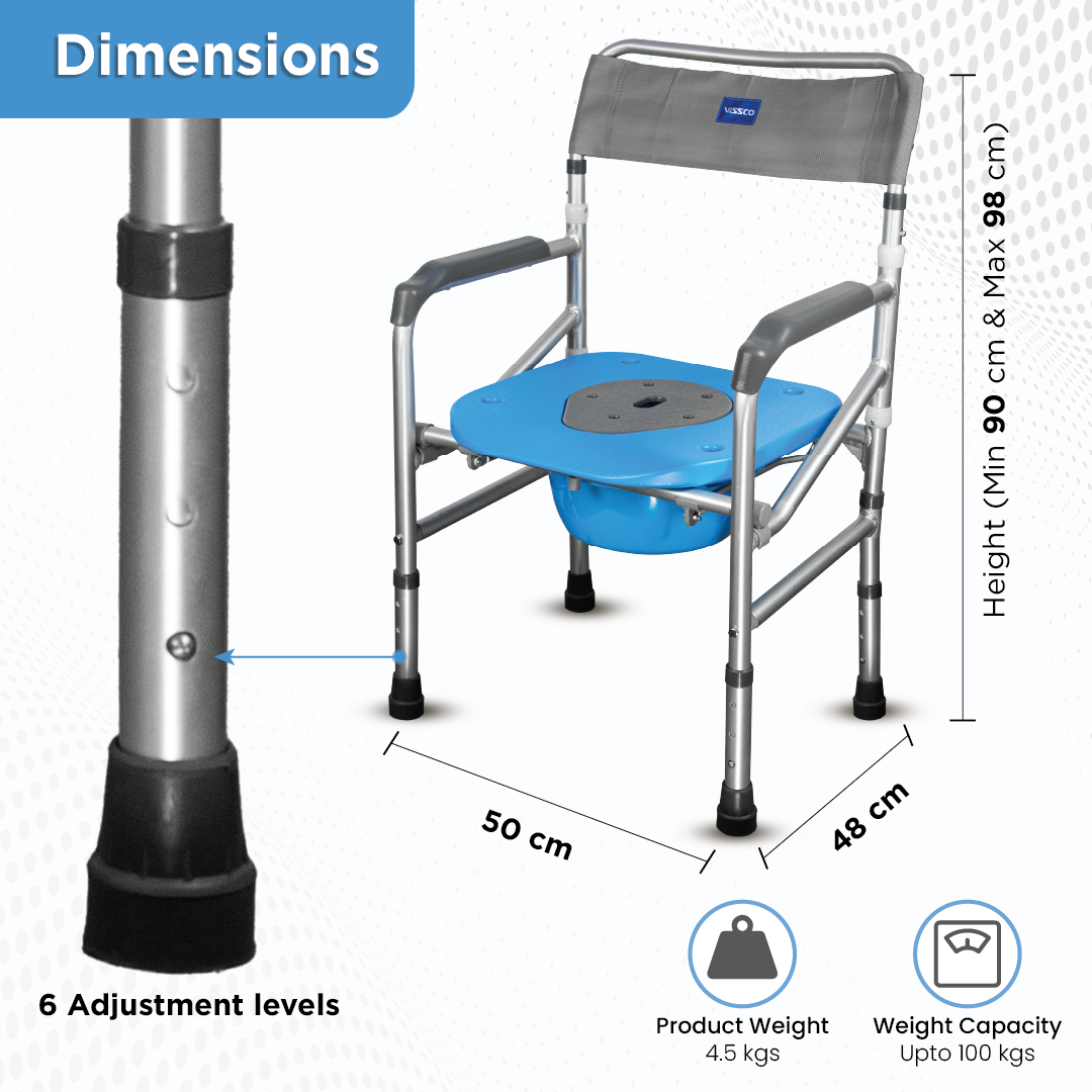 Vissco Comfort Commode & Shower Chair