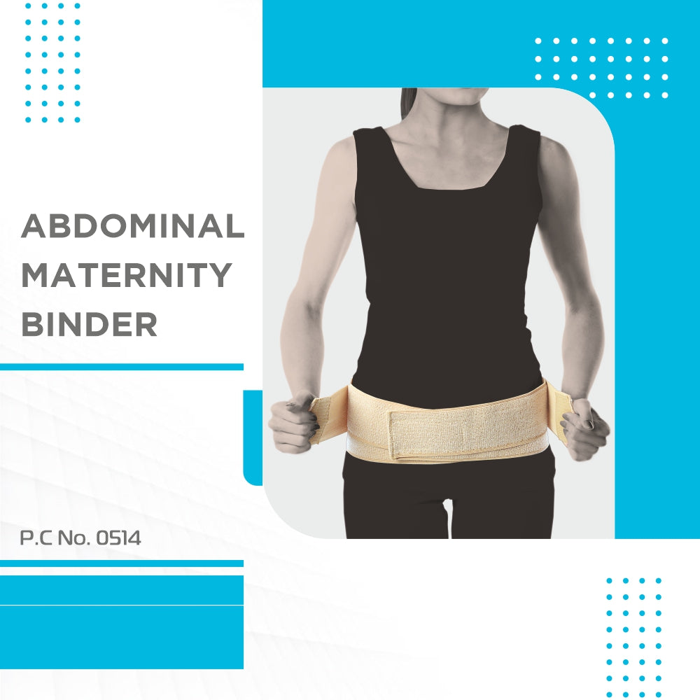 Vissco Abdominal Maternity Binder for Toning of Abdominal Muscles | Waist Support | Tummy Fat Reduction (Beige)