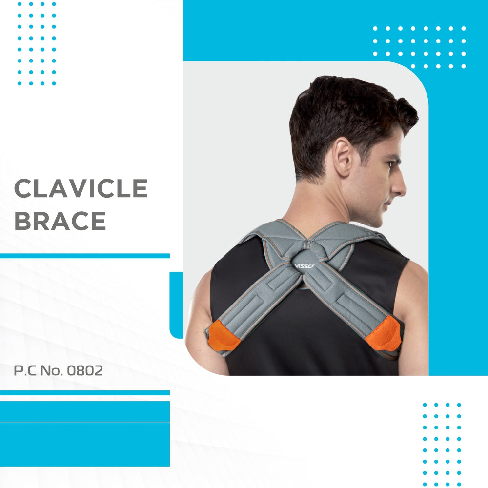 Vissco Meek Clavicle Brace | Supports the Clavicle & Promotes Healing (Grey)