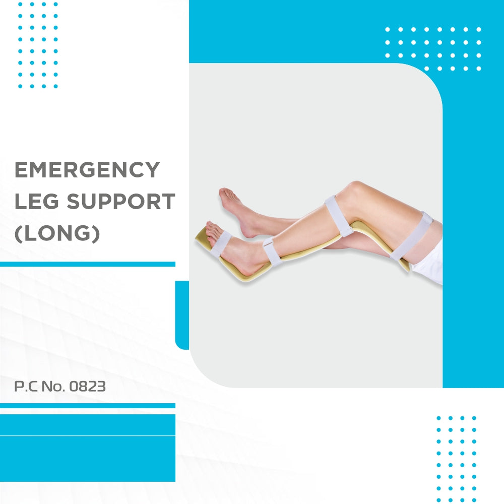 Vissco Emergency Splint Leg (Long) | Provides Support & Stability to the Foot & Ankle (Beige)