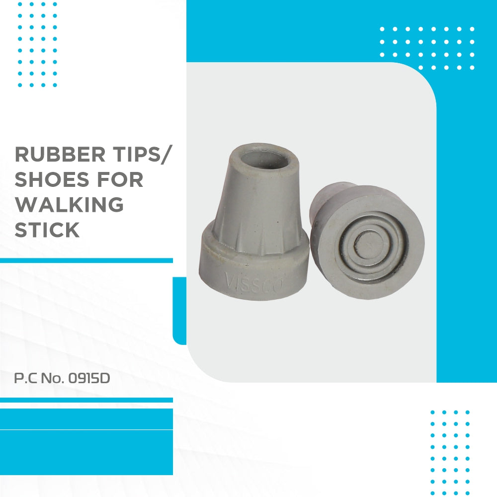 Vissco Rubber Tips/Shoes for Walking Stick (PACK OF 2)