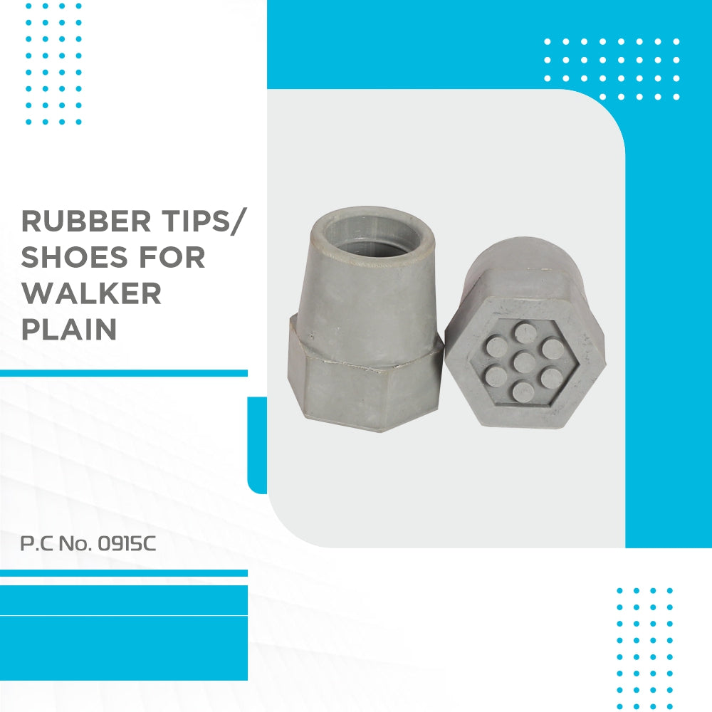 Rubber Tips/Shoes For Walker Plain (Single Piece) - Vissco Next