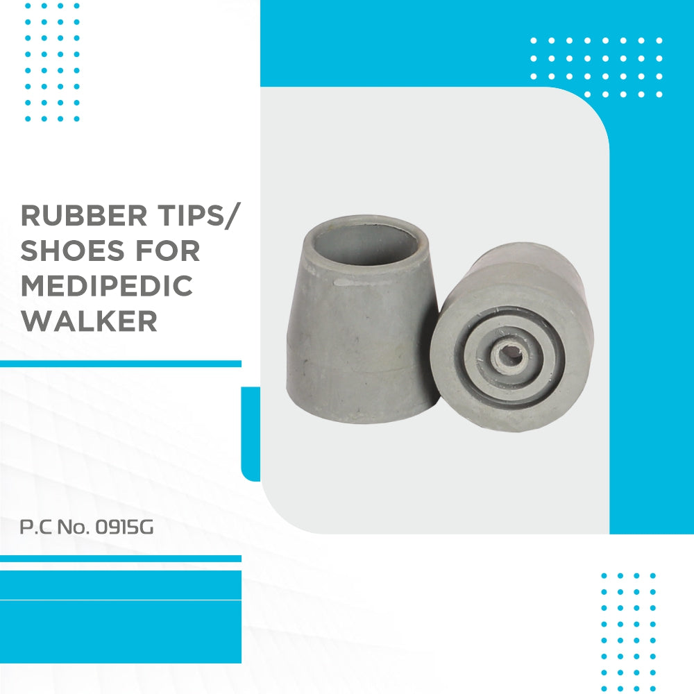 Vissco Rubber Tips/Shoes For Medipedic Walker (PACK OF 2)