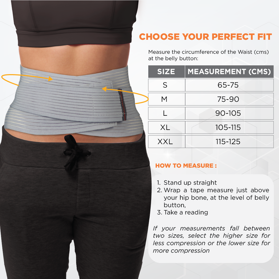 Vissco Lumbo Sacral Belt | Supports the Lumbar Spine | Corrects Posture & Relieves Back Pain (Grey)