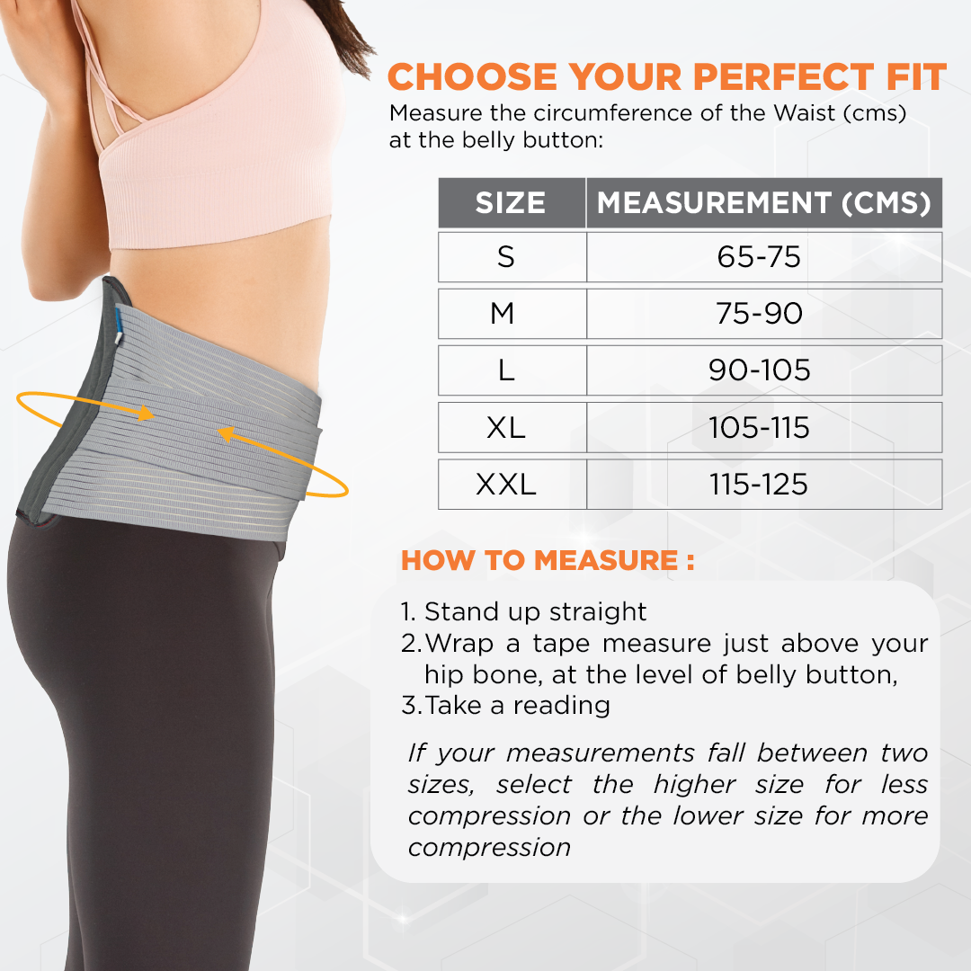 Vissco Lumbo Sacral Belt | Supports the Lumbar Spine | Corrects Posture & Relieves Back Pain (Grey)